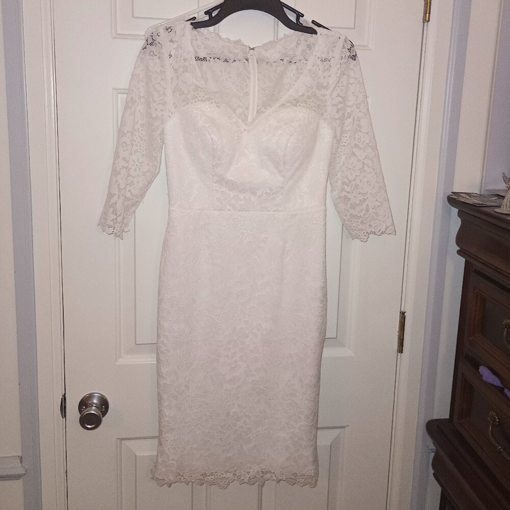 Azazie White Mother of the Bride Dress